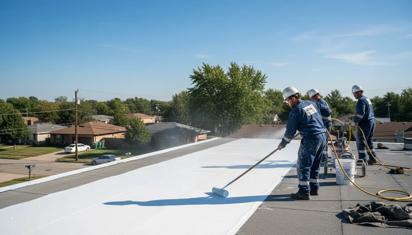 Commercial roof coating in Woodville, OH near me